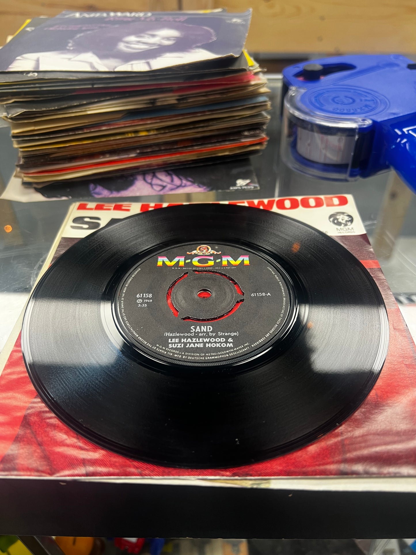 Lee Hazelwood • Sand/ My Baby Cried All Night Long 7”