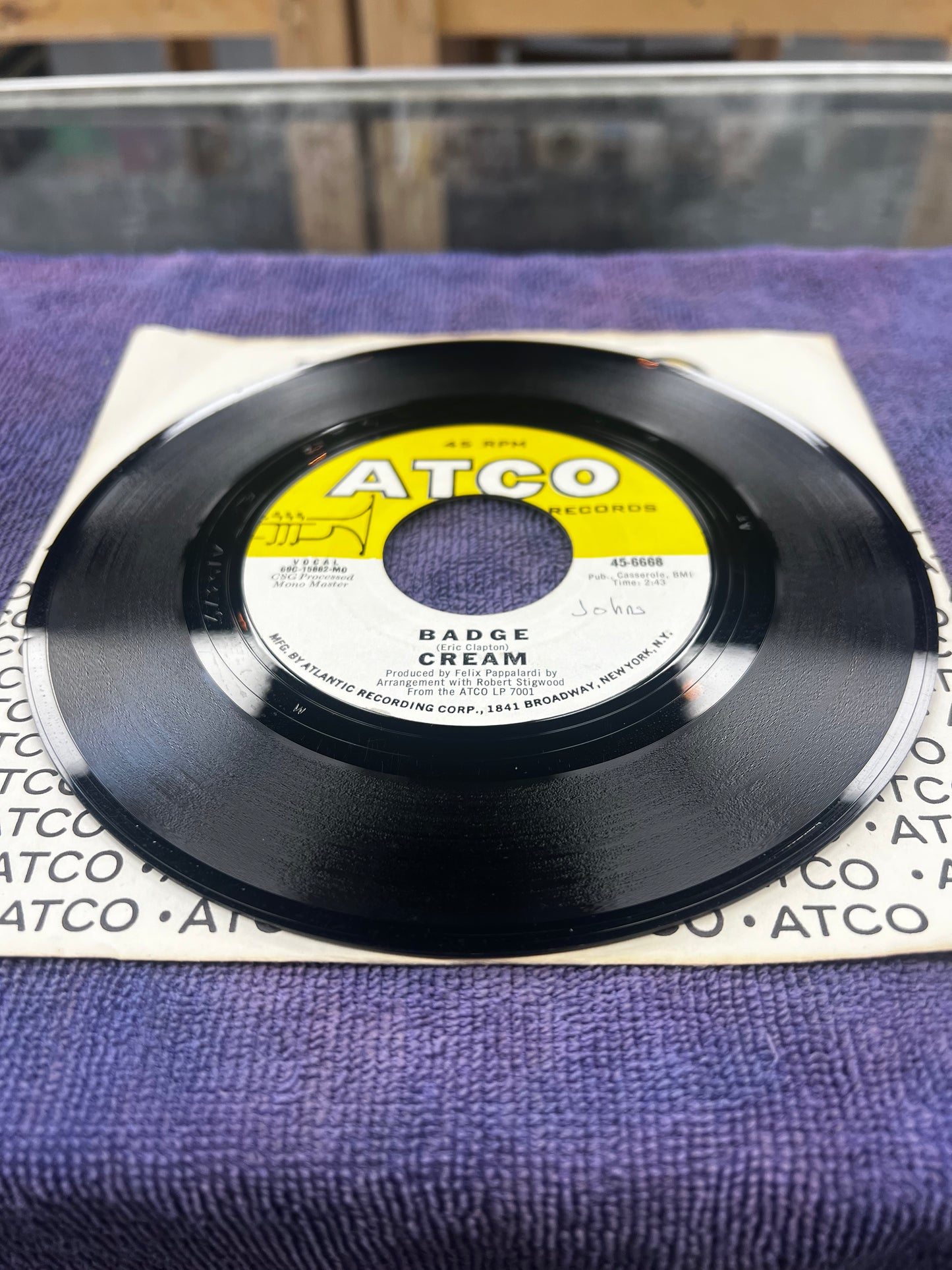 Cream – Badge / What A Bringdown 7”