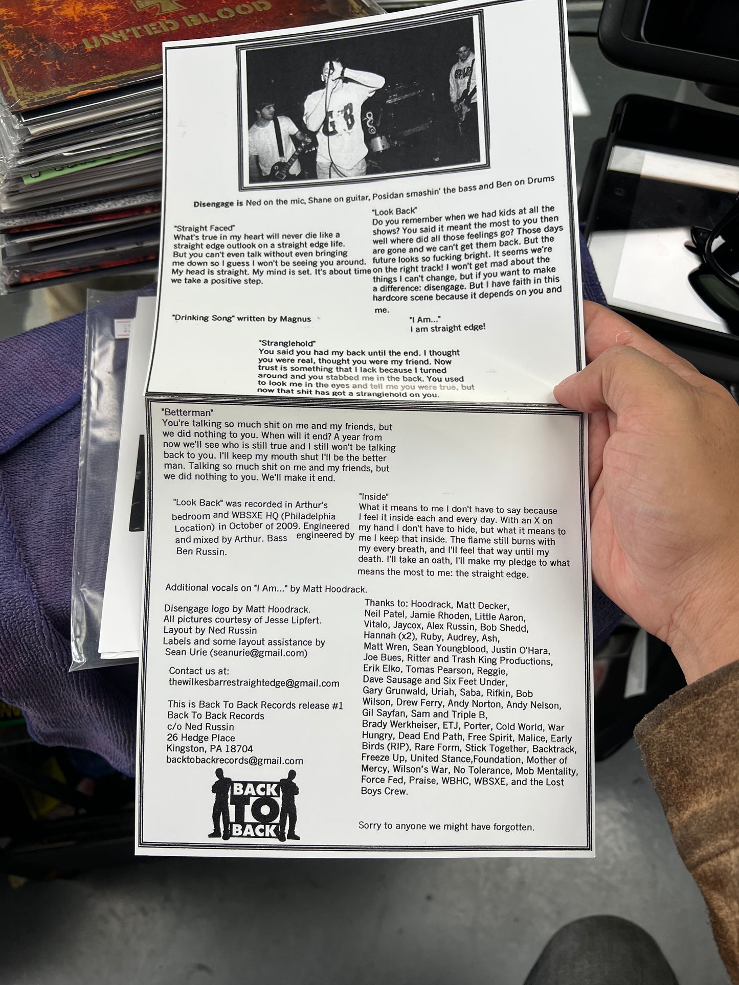 Disengage – Look Back EP 7”