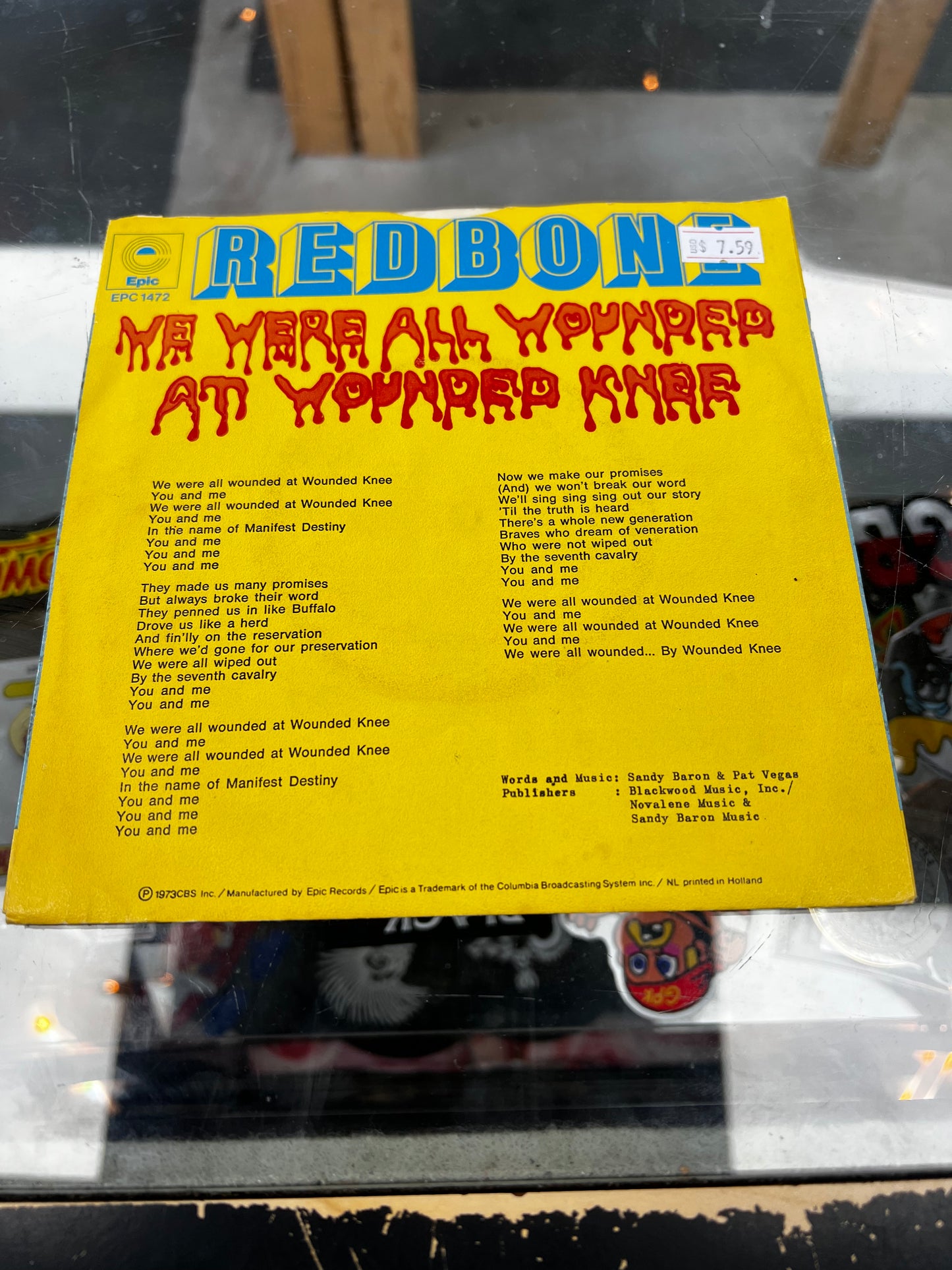 Redbone – We Were All Wounded At Wounded Knee 7”