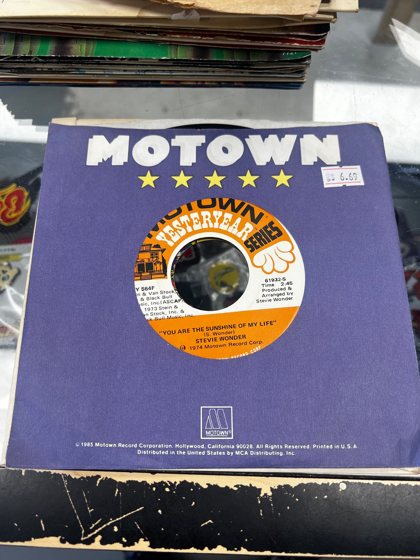 Stevie Wonder – You Are The Sunshine Of My Life / Higher Ground 7”