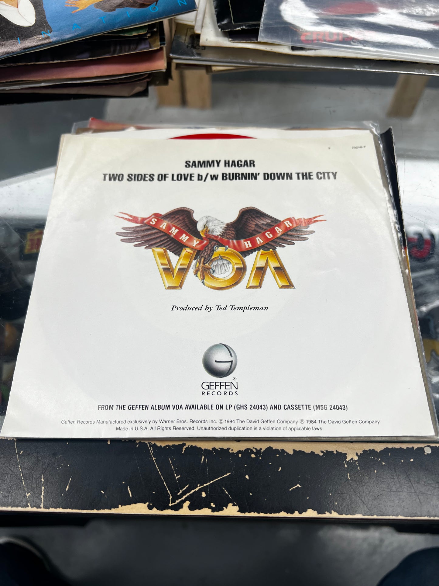 Sammy Hagar – Two Sides Of Love 7”
