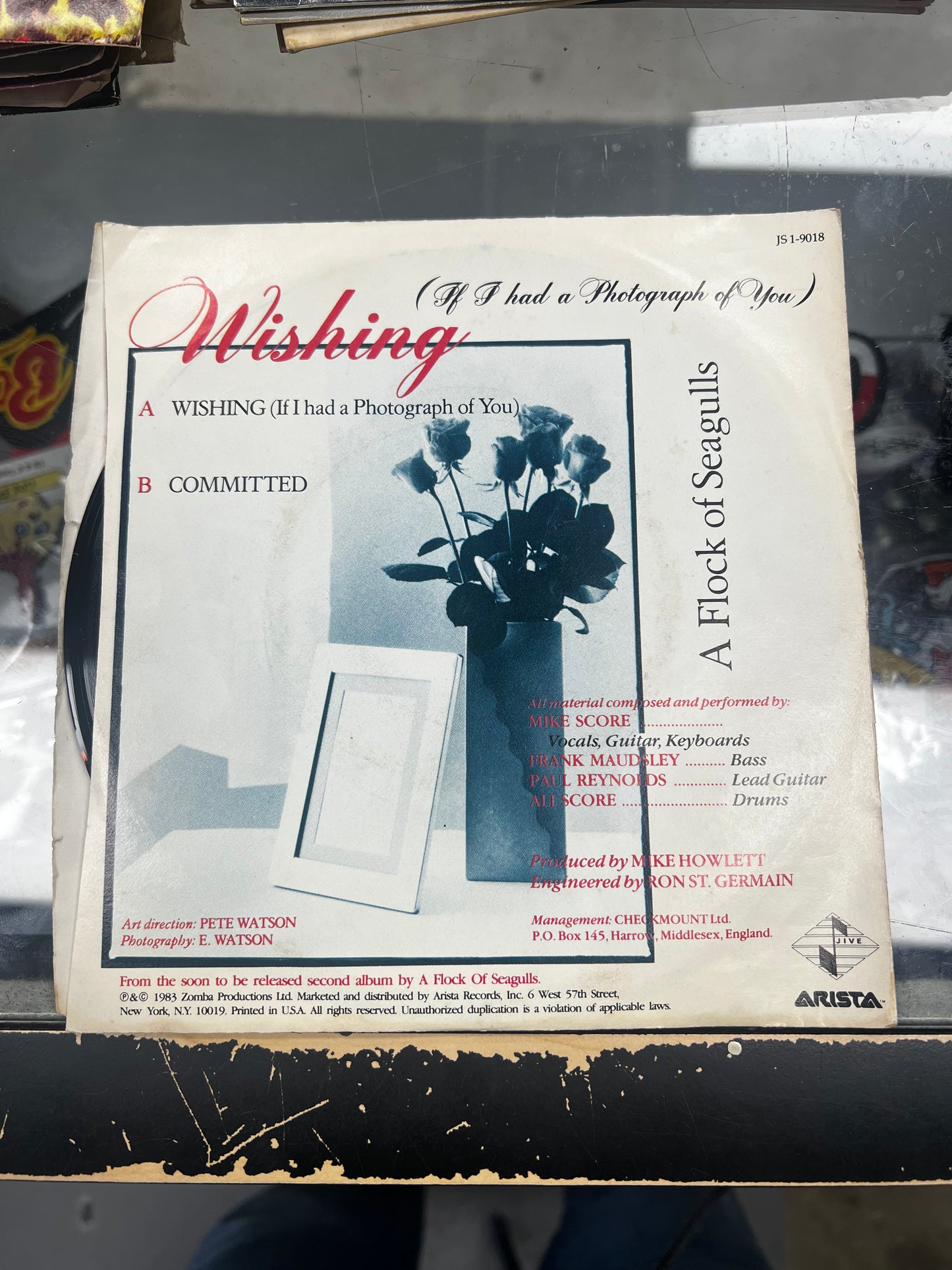 A Flock Of Seagulls – Wishing (If I Had A Photograph Of You) 7”