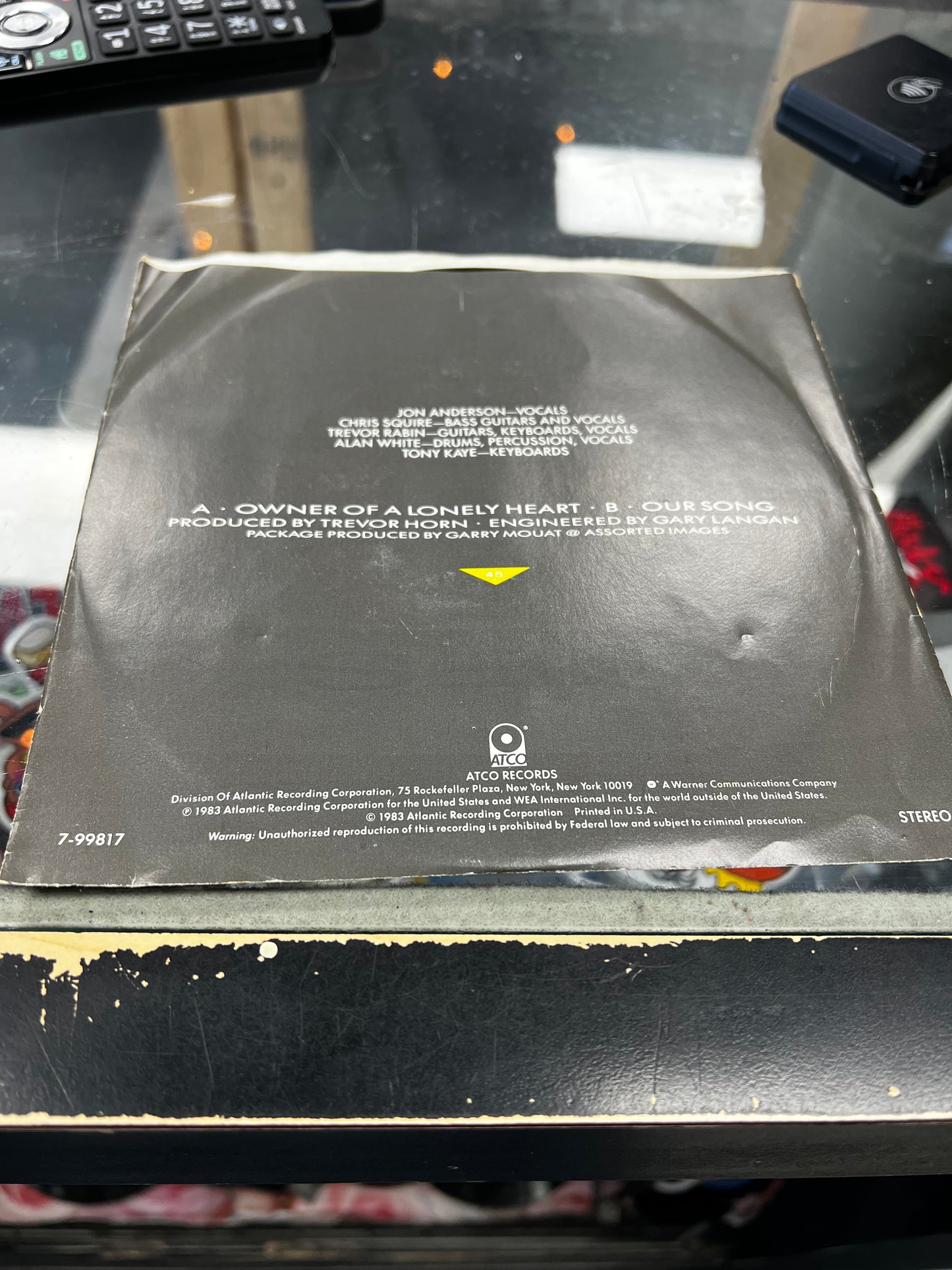 Yes – Owner Of A Lonely Heart 7”