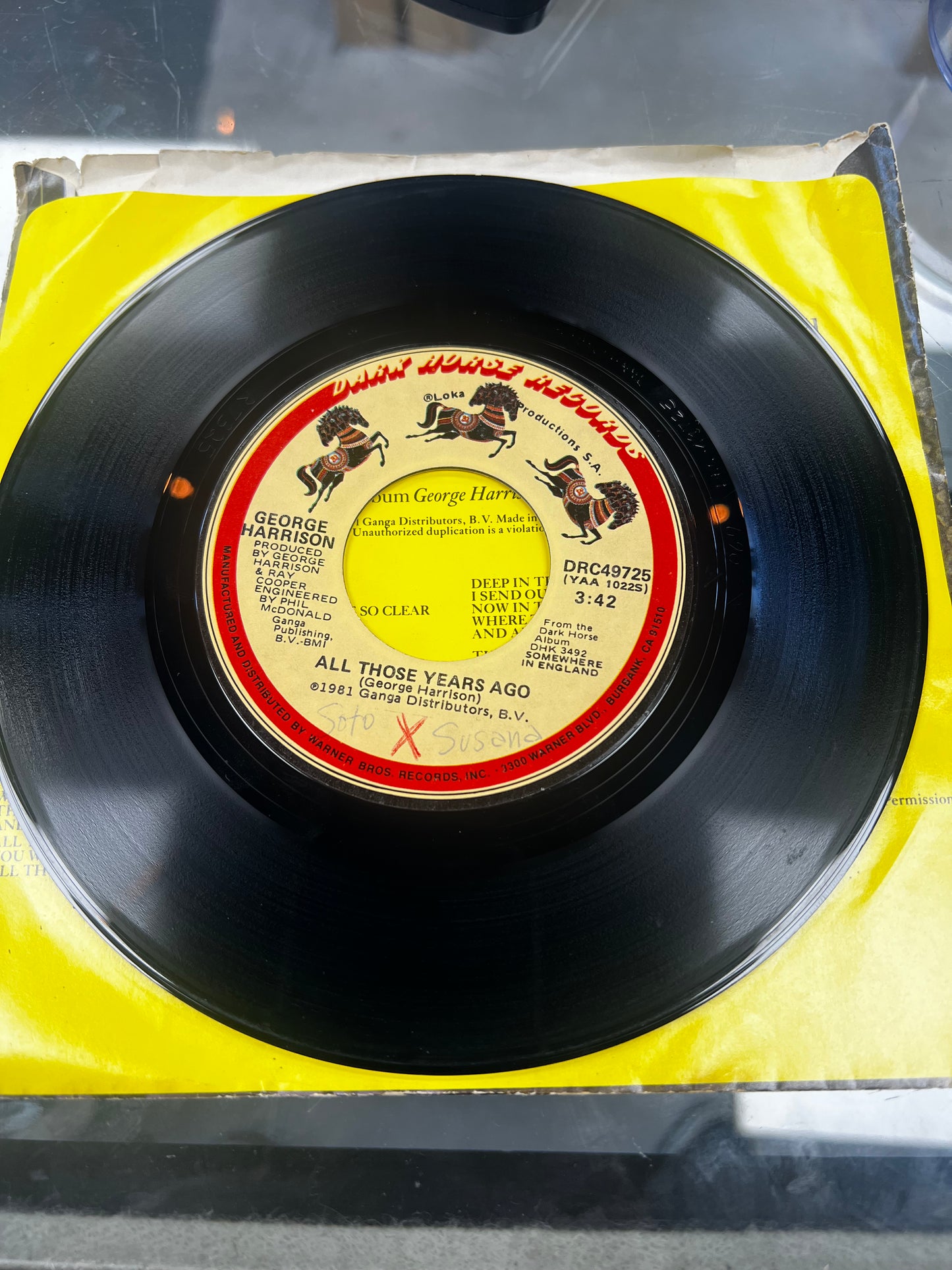 George Harrison – All Those Years Ago 7”