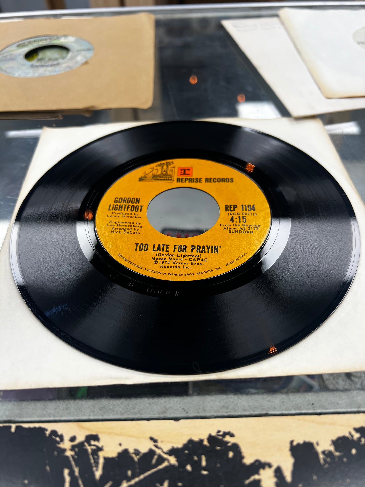 Gordon Lightfoot – Sundown 7”