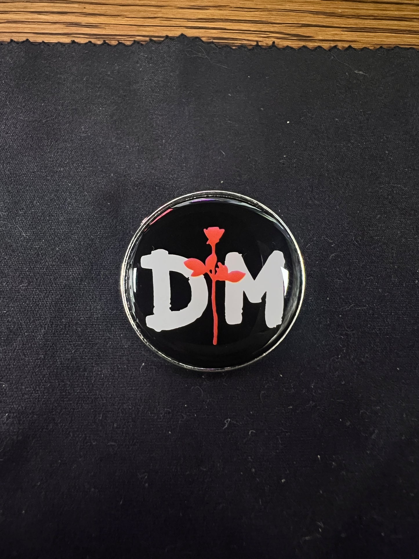 Depeche Mode “DM” Metallic Bubble Pin