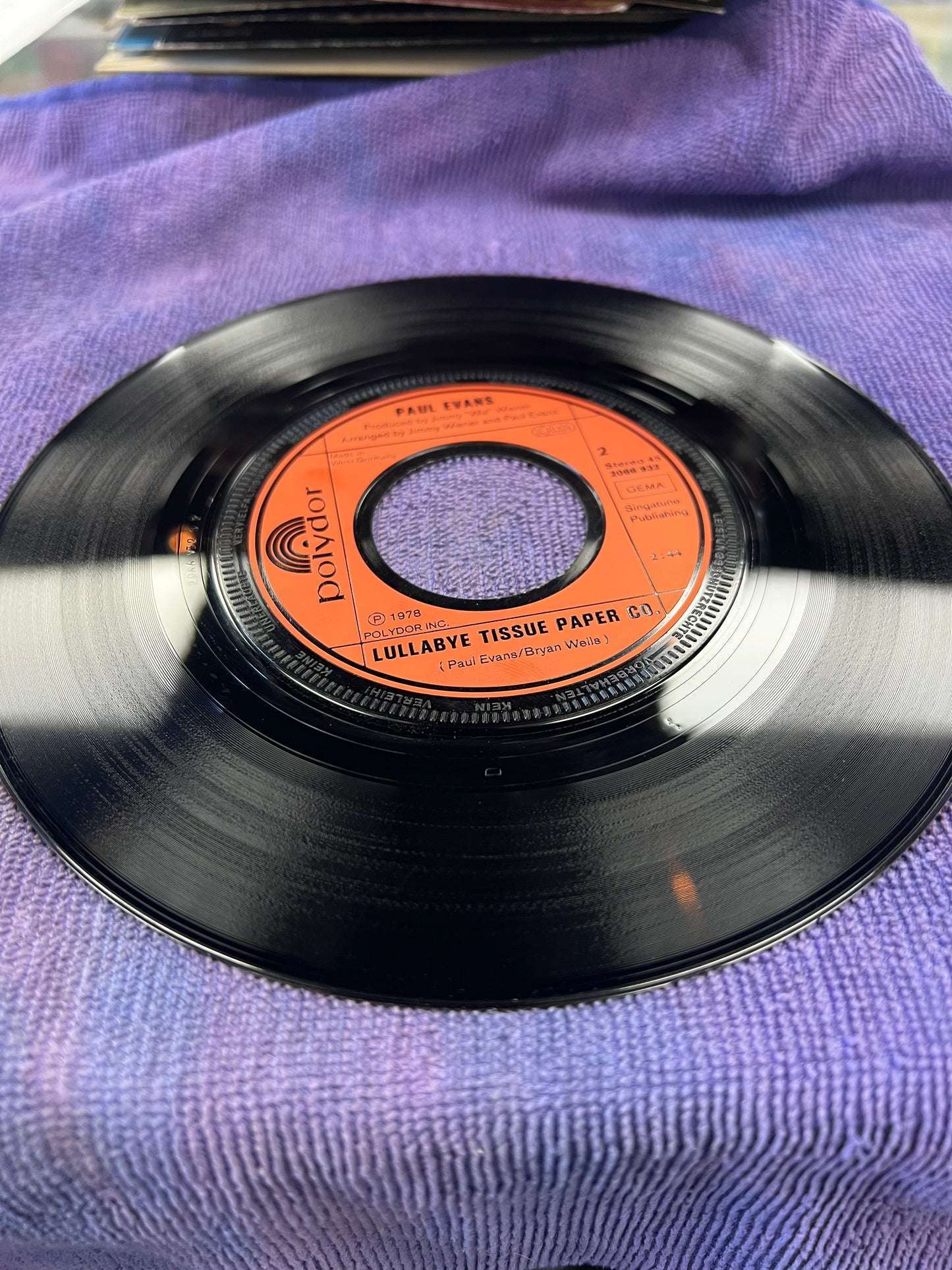 Paul Evans – Hello This Is Joannie 7”