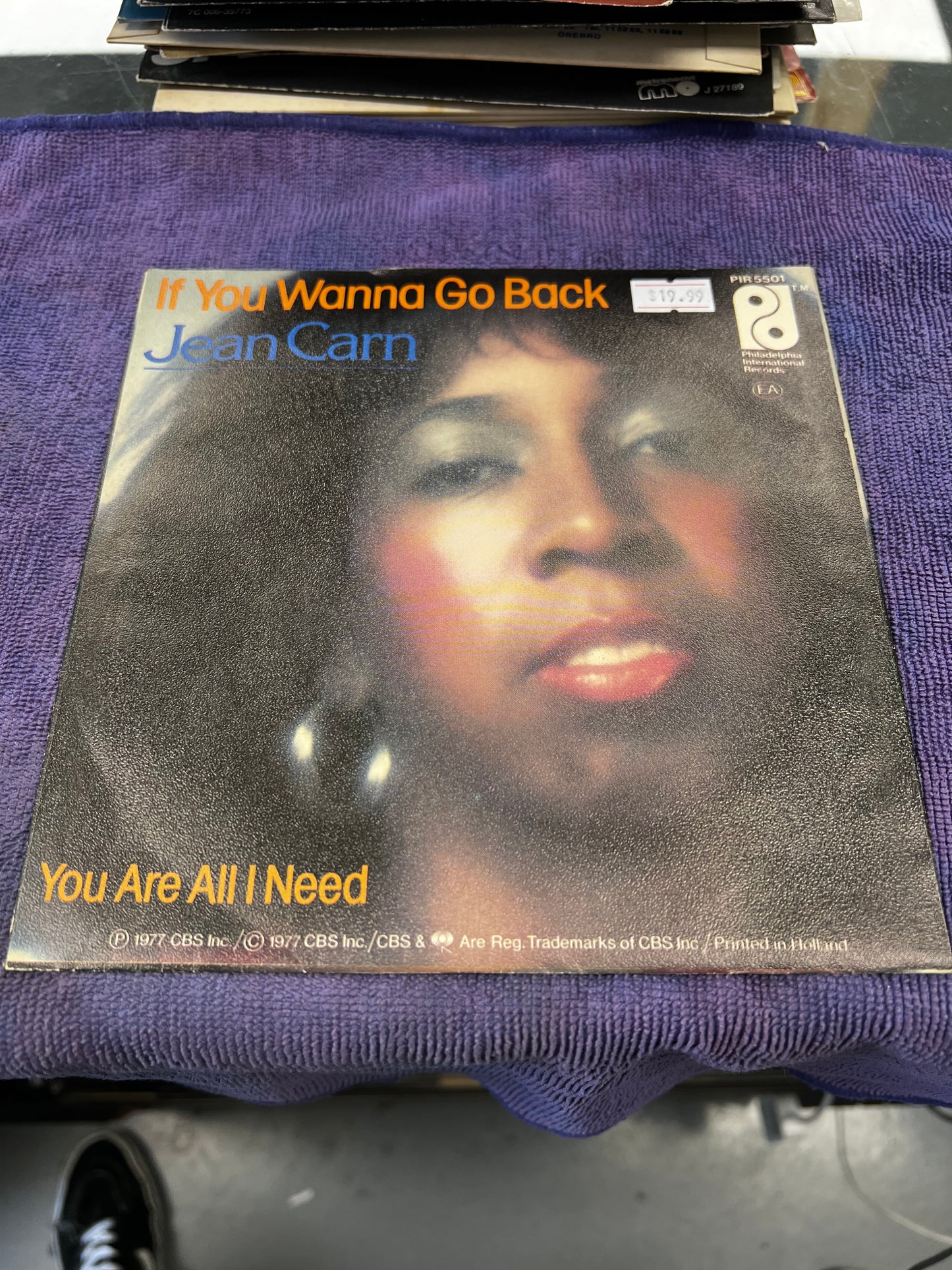 Jean Carn – If You Wanna Go Back / You Are All I Need 7”