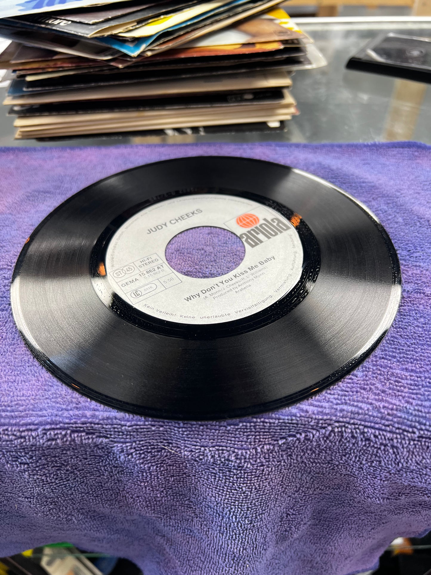 Judy Cheeks – The Little Girl In Me / Why Don't You Kiss Me Baby 7”