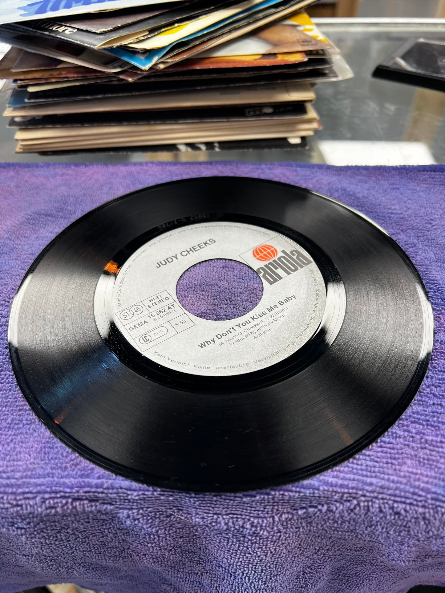Judy Cheeks – The Little Girl In Me / Why Don't You Kiss Me Baby 7”