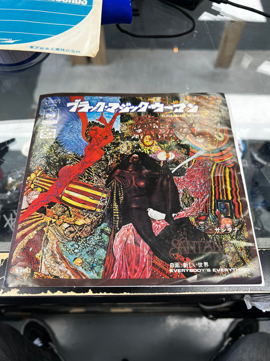 Santana ‎- Black Magic Woman (Japan) 7”