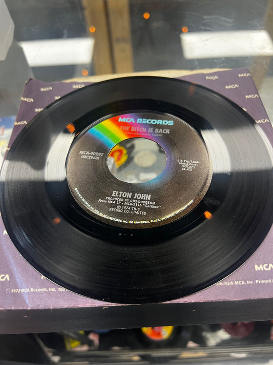 Elton John ‎– The Bitch Is Back 7”