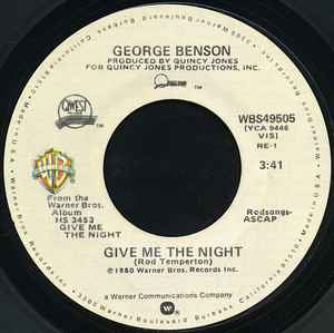 George Benson ‎– Give Me The Night 7”