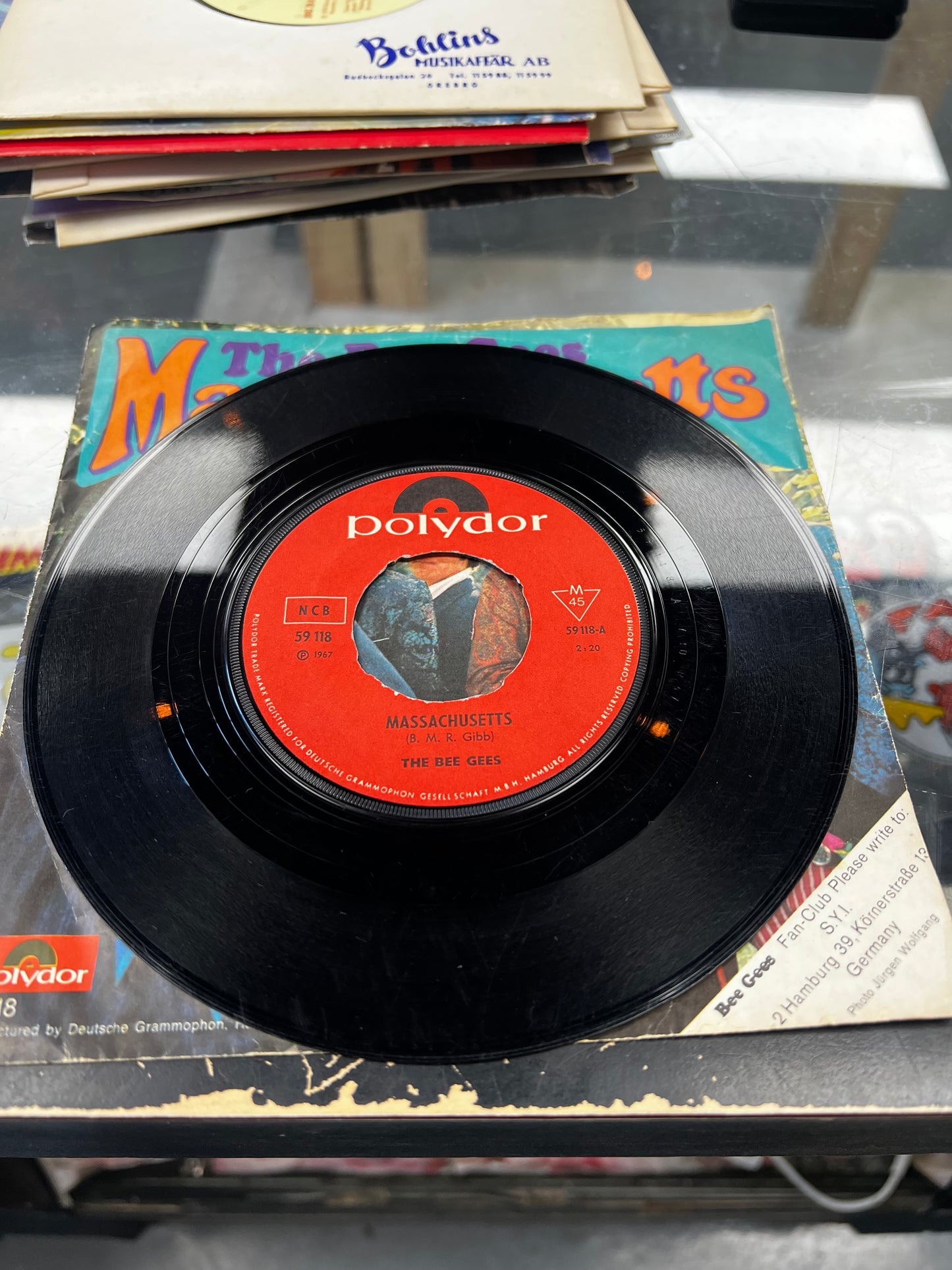 The Bee Gees ‎– Massachusetts 7”