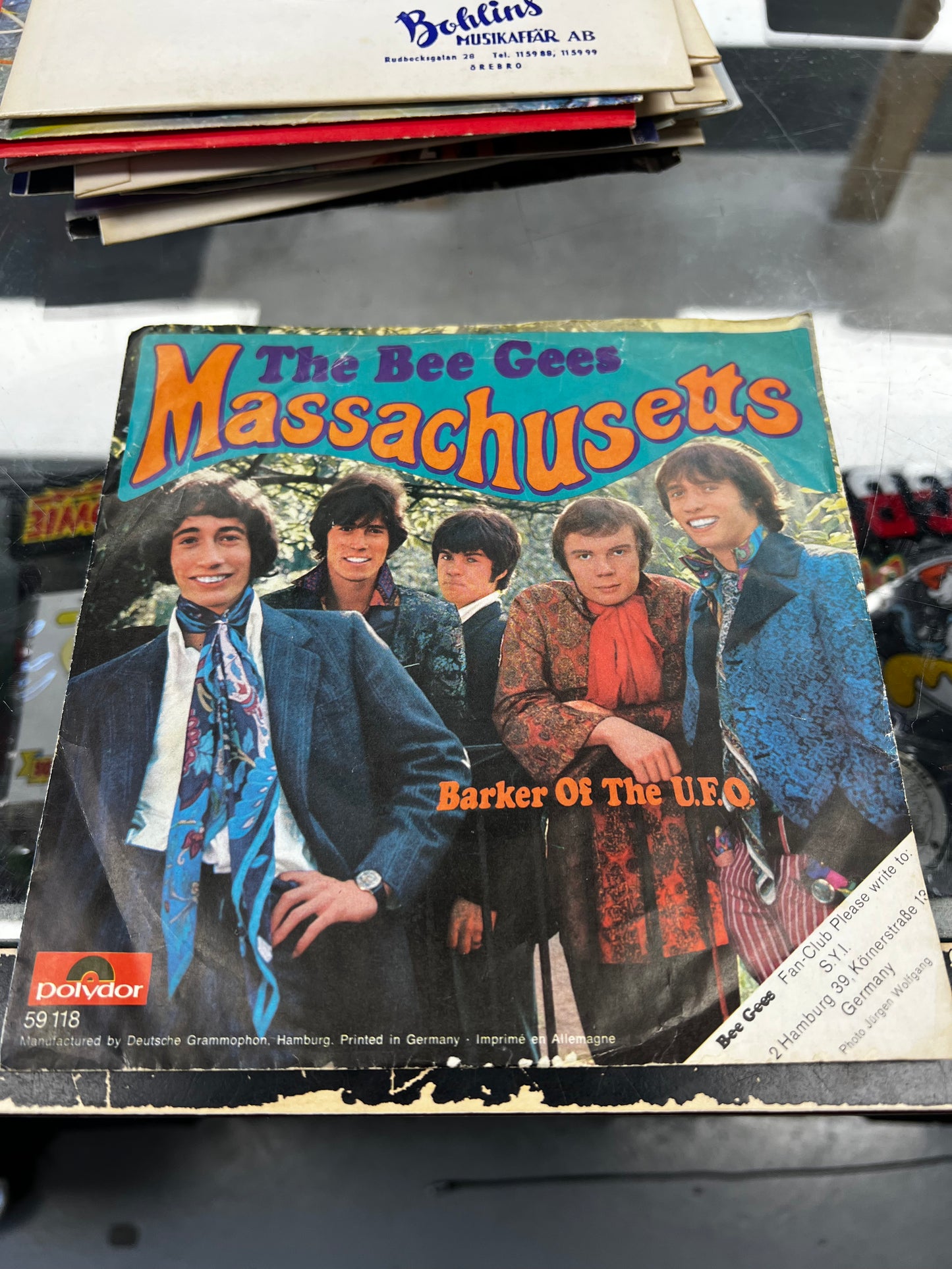 The Bee Gees ‎– Massachusetts 7”