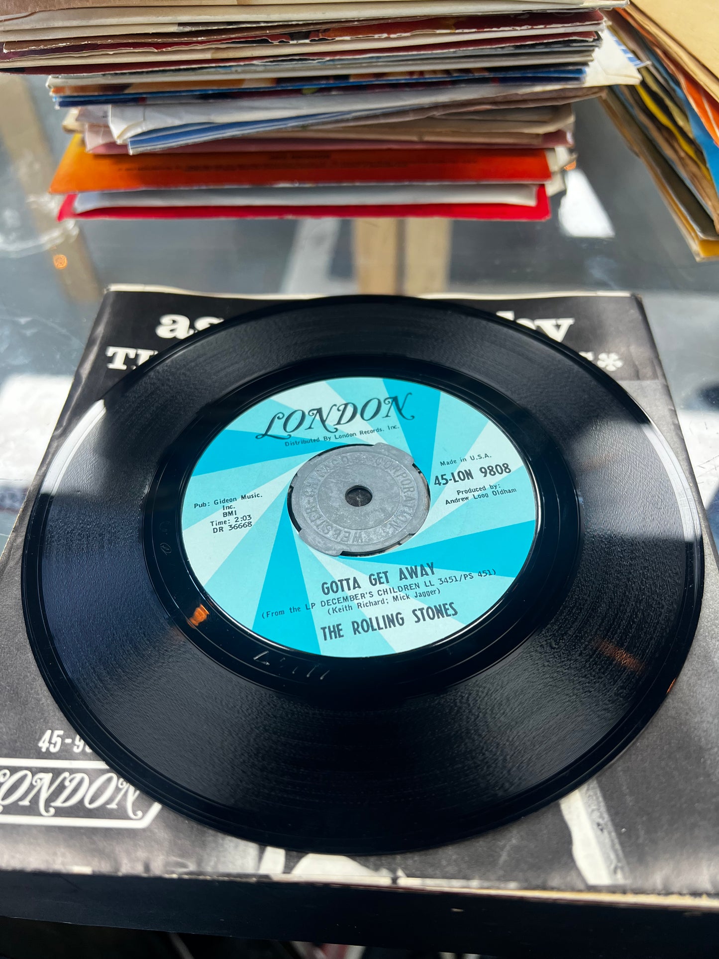 The Rolling Stones ‎– As Tears Go By 7”