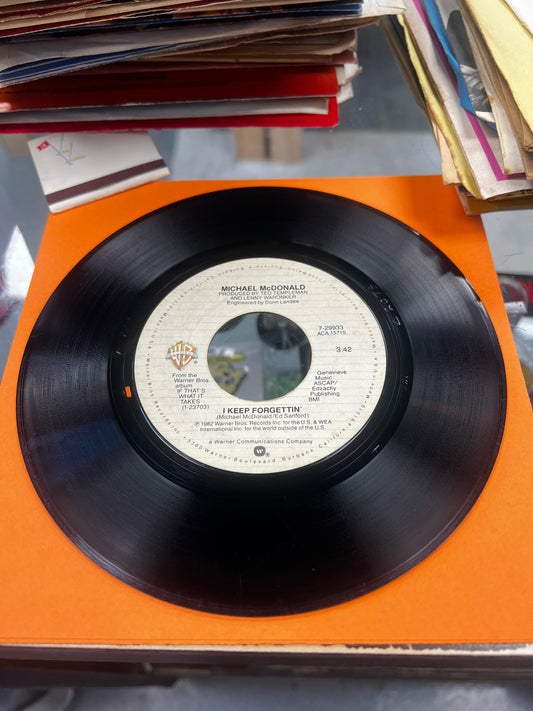 Michael McDonald ‎– I Keep Forgettin' (Every Time You're Near) 7”