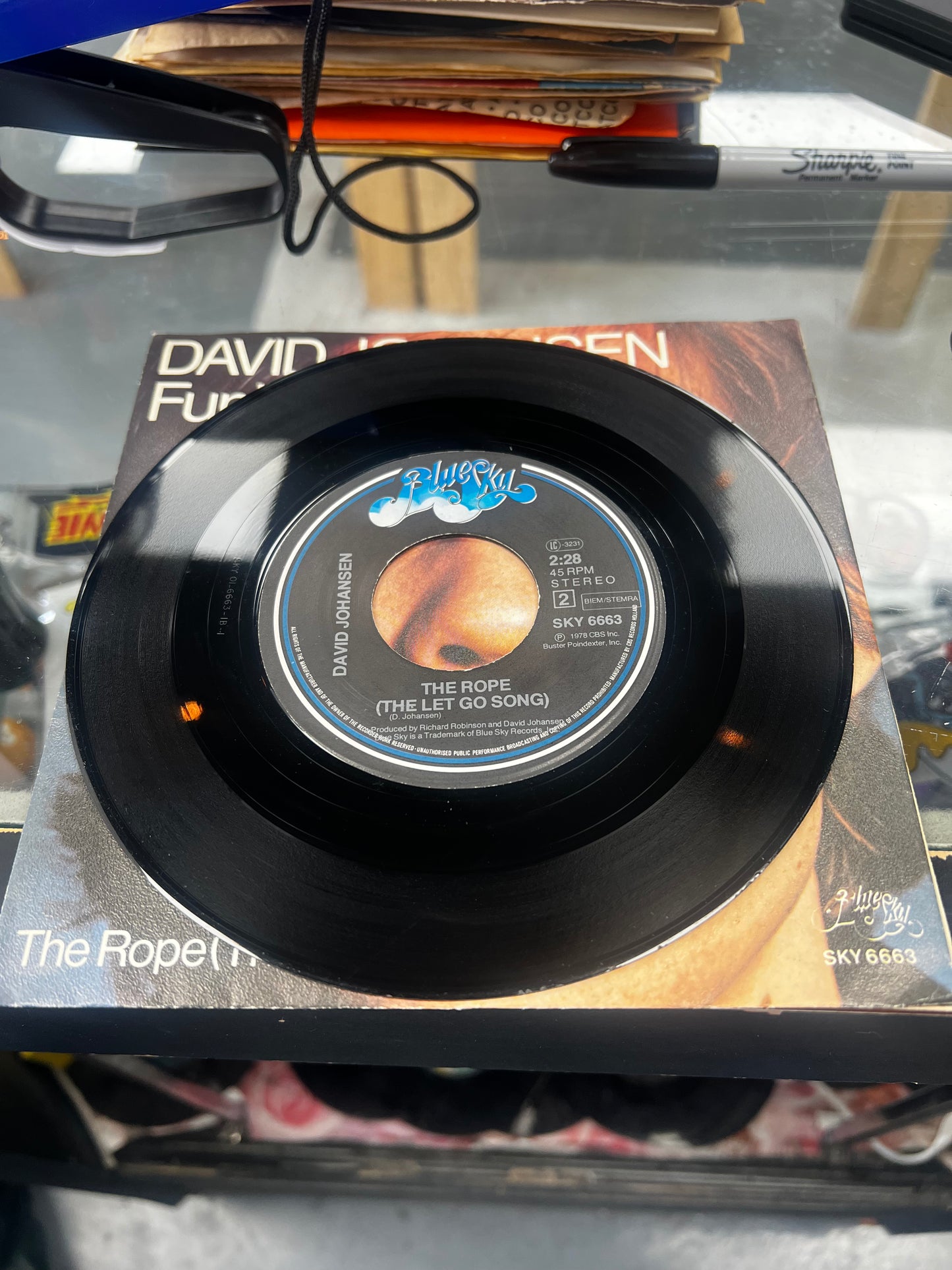 David Johansen ‎– Funky But Chic 7”