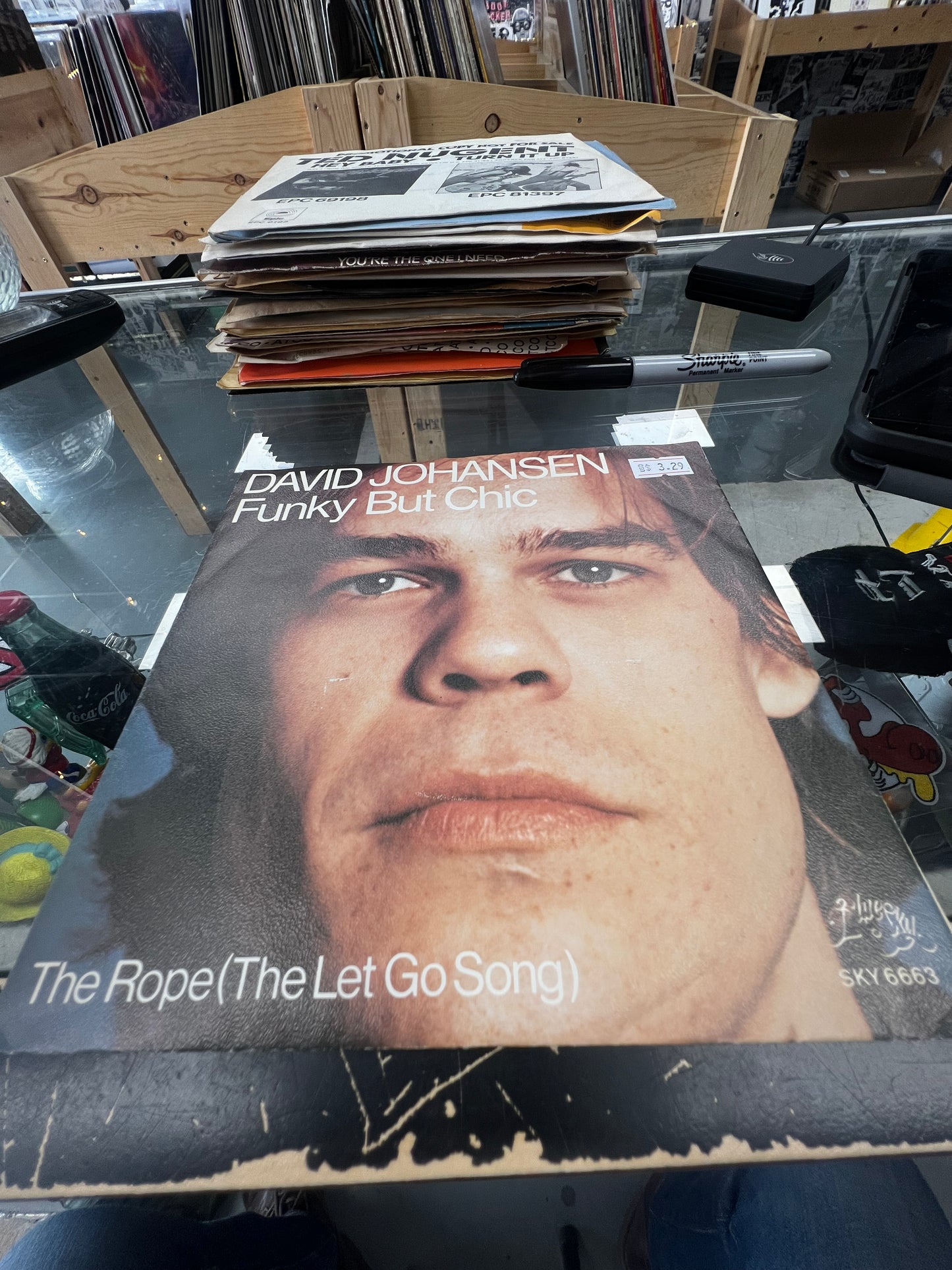 David Johansen ‎– Funky But Chic 7”