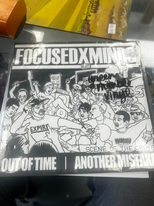 FOCUSEDxMINDS / Out Of Time / Another Mistake ‎– Scene Of The Crime 7”