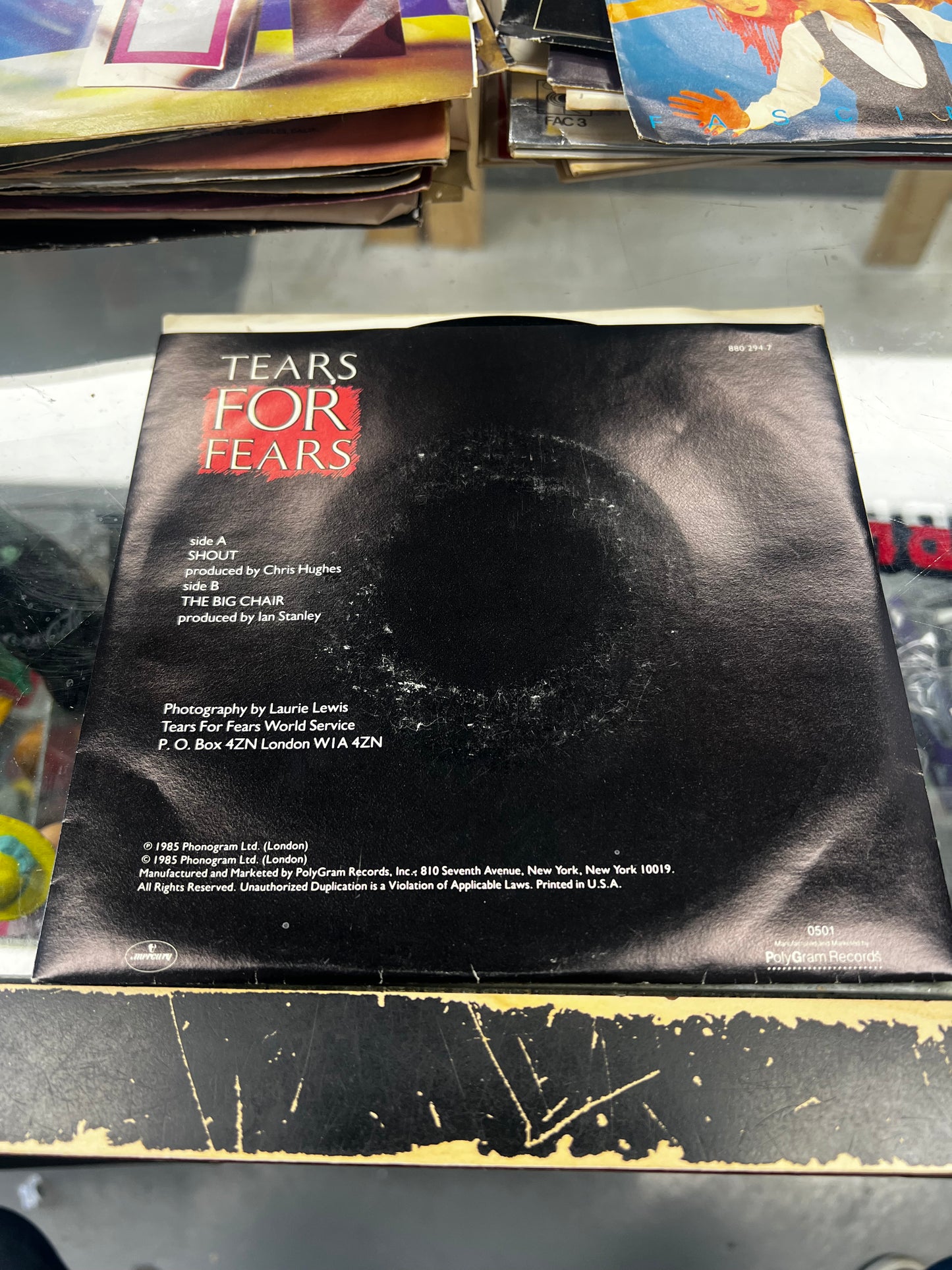 Tears For Fears ‎– Shout 7”
