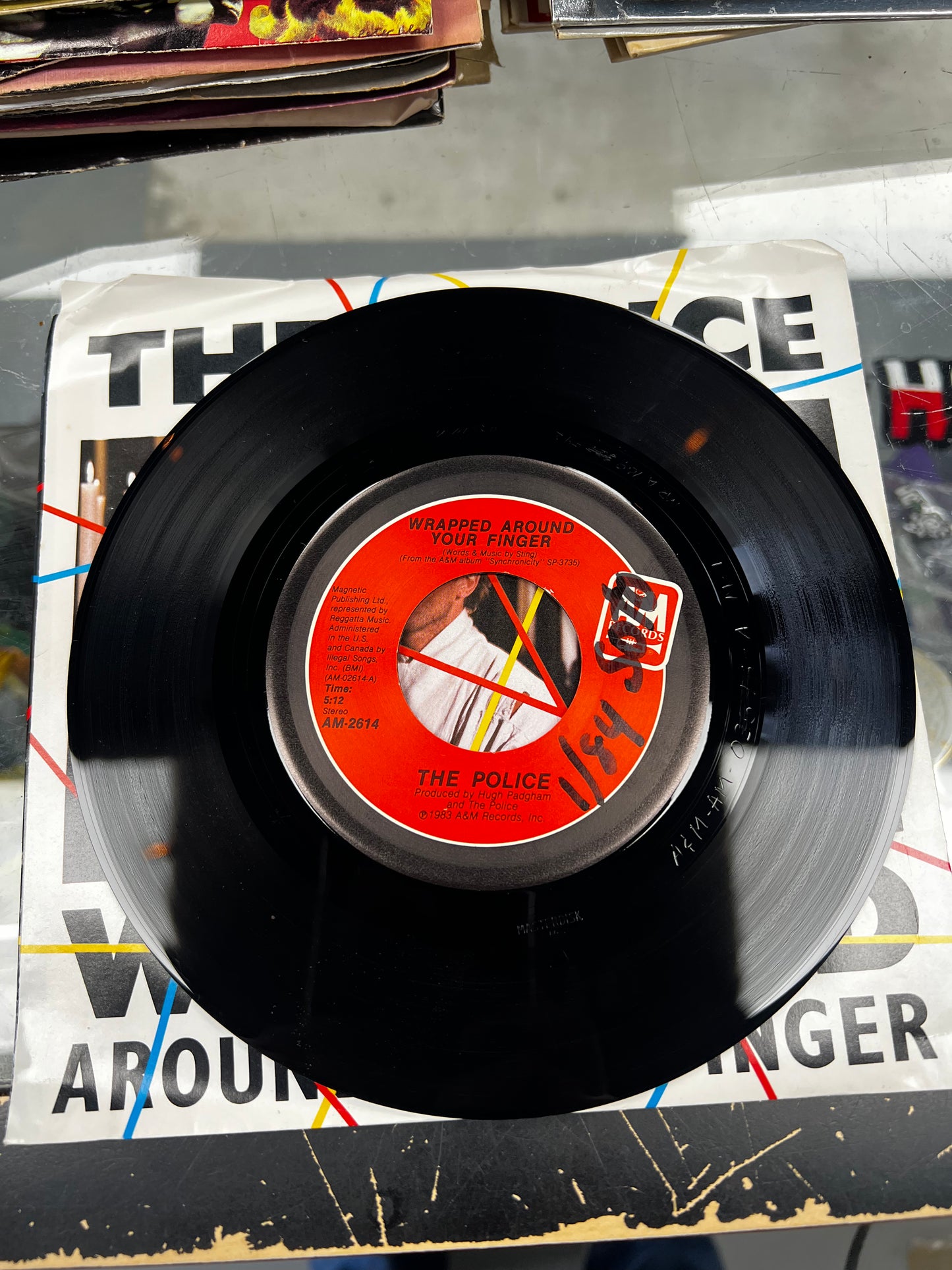 The Police ‎– Wrapped Around Your Finger 7”