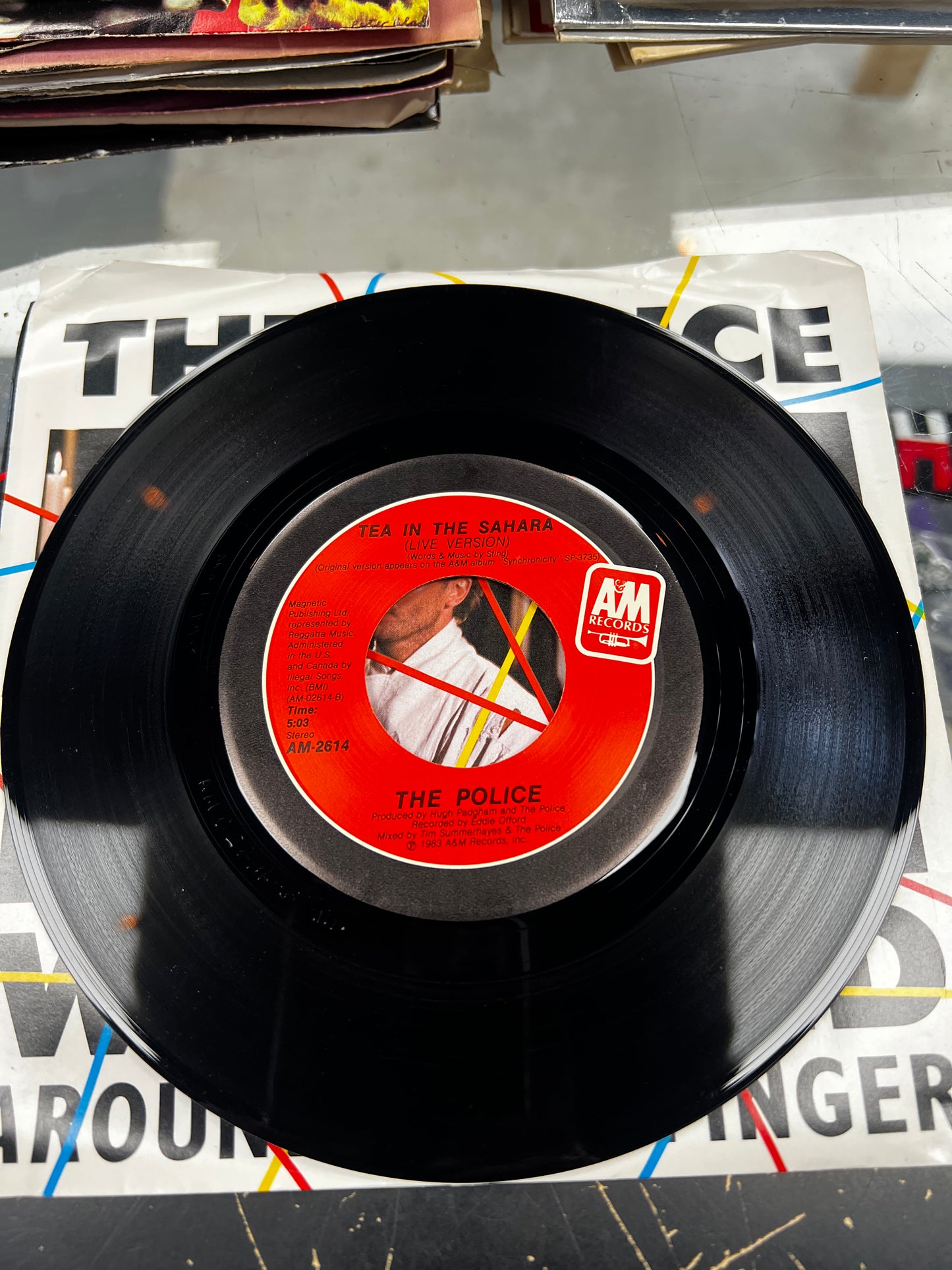The Police ‎– Wrapped Around Your Finger 7”