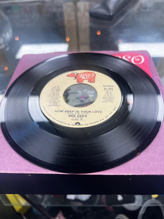 Bee Gees ‎– How Deep Is Your Love / Can't Keep A Good Man Down 7”