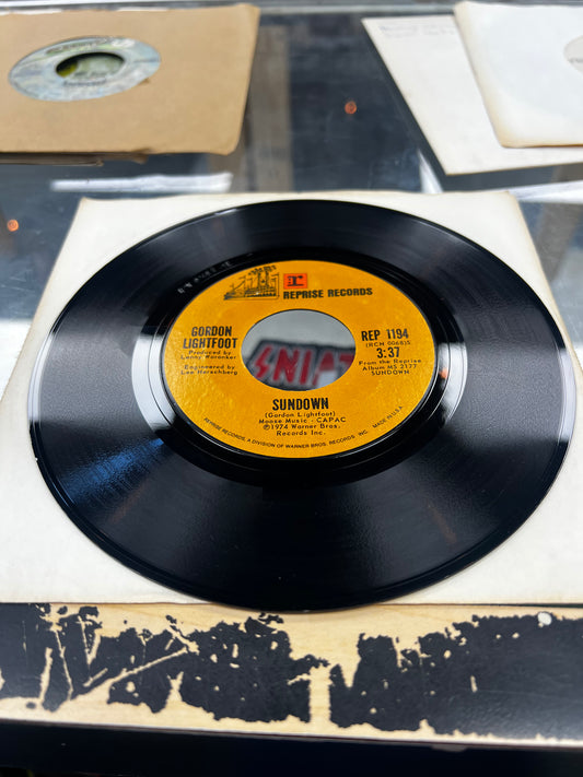 Gordon Lightfoot ‎– Sundown 7”