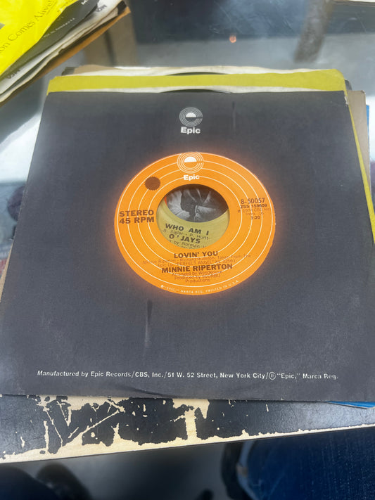 Minnie Riperton ‎– Lovin' You / The Edge Of A Dream 7”