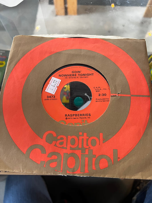 Raspberries ‎– I Wanna Be With You / Goin' Nowhere Tonight 7”