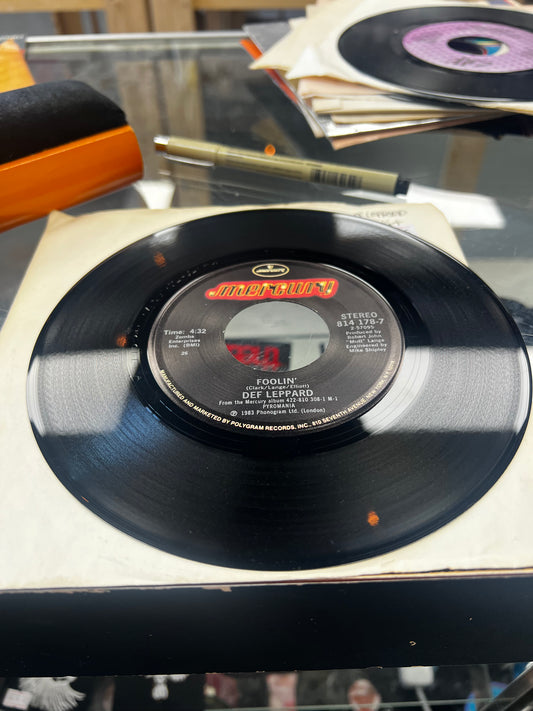 Def Leppard ‎– Foolin' (VG+ Copy) 7”