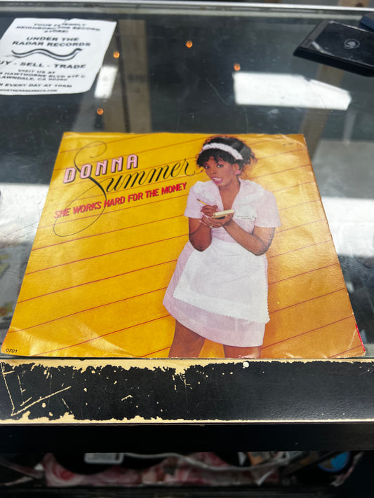 Donna Summer ‎– She Works Hard For The Money 7”