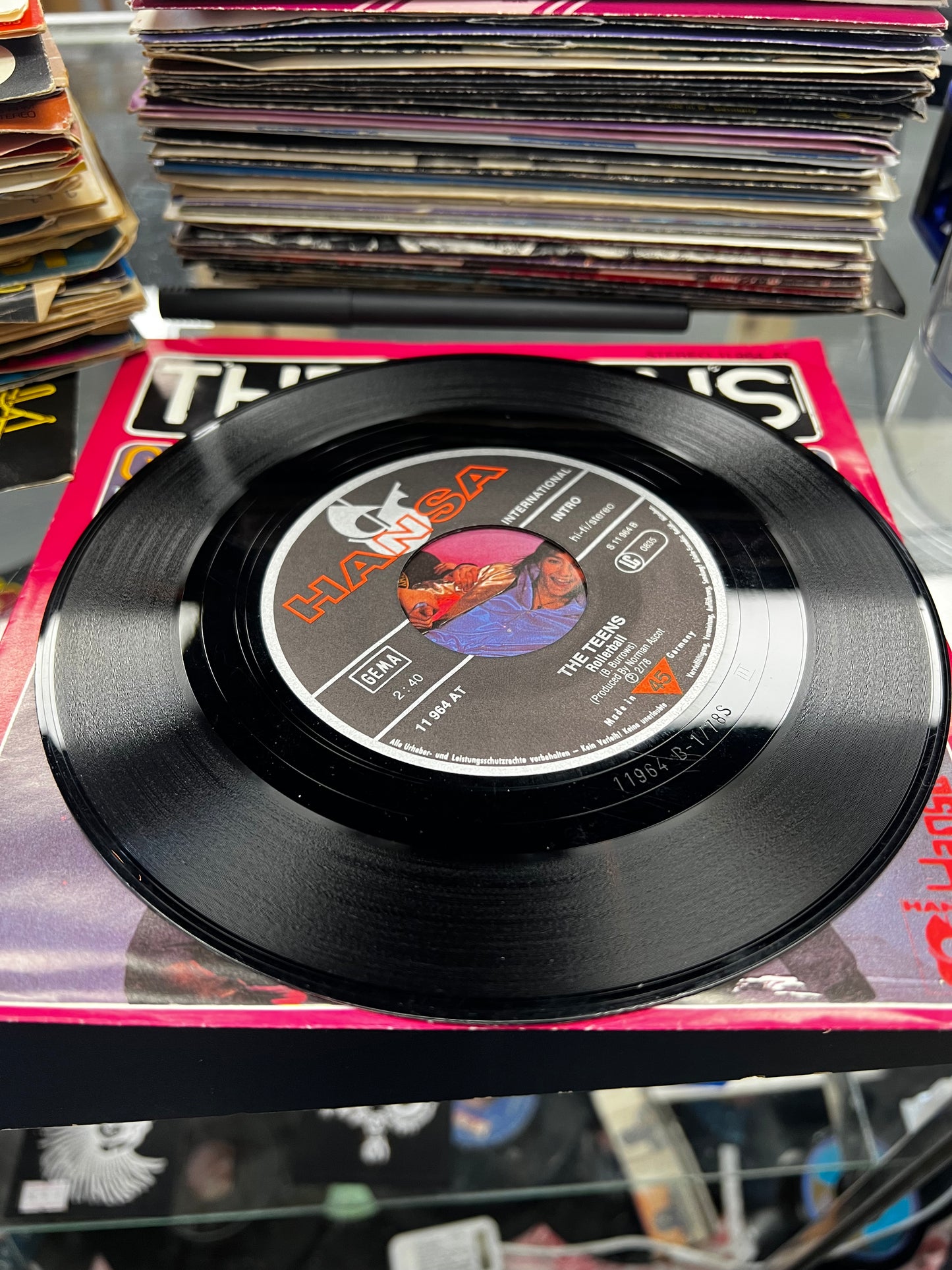 The Teens ‎– Gimme Gimme Gimme Gimme Gimme Your Love / Rollerball 7”