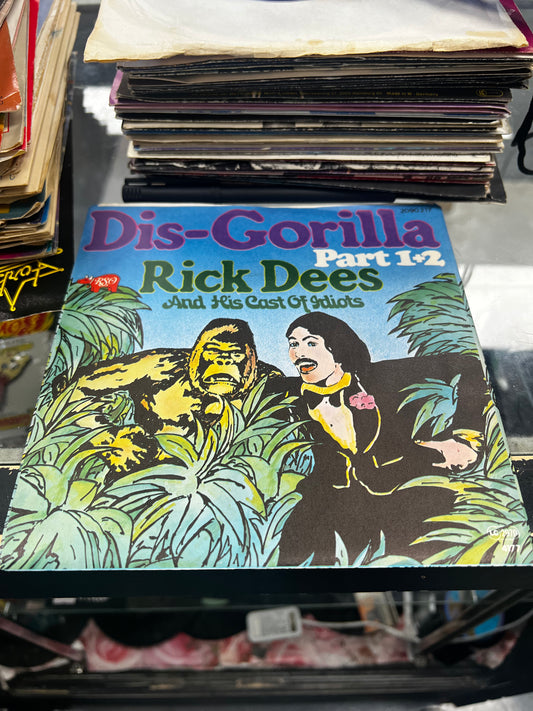 Rick Dees And His Cast Of Idiots ‎– Dis-Gorilla Part 1+2 7”