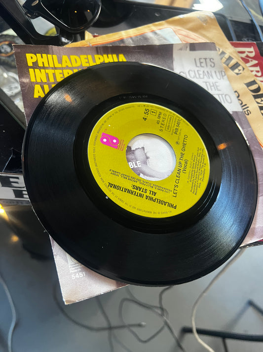 Philadelphia International All Stars / MFSB ‎– Let's Clean Up The Ghetto 7”