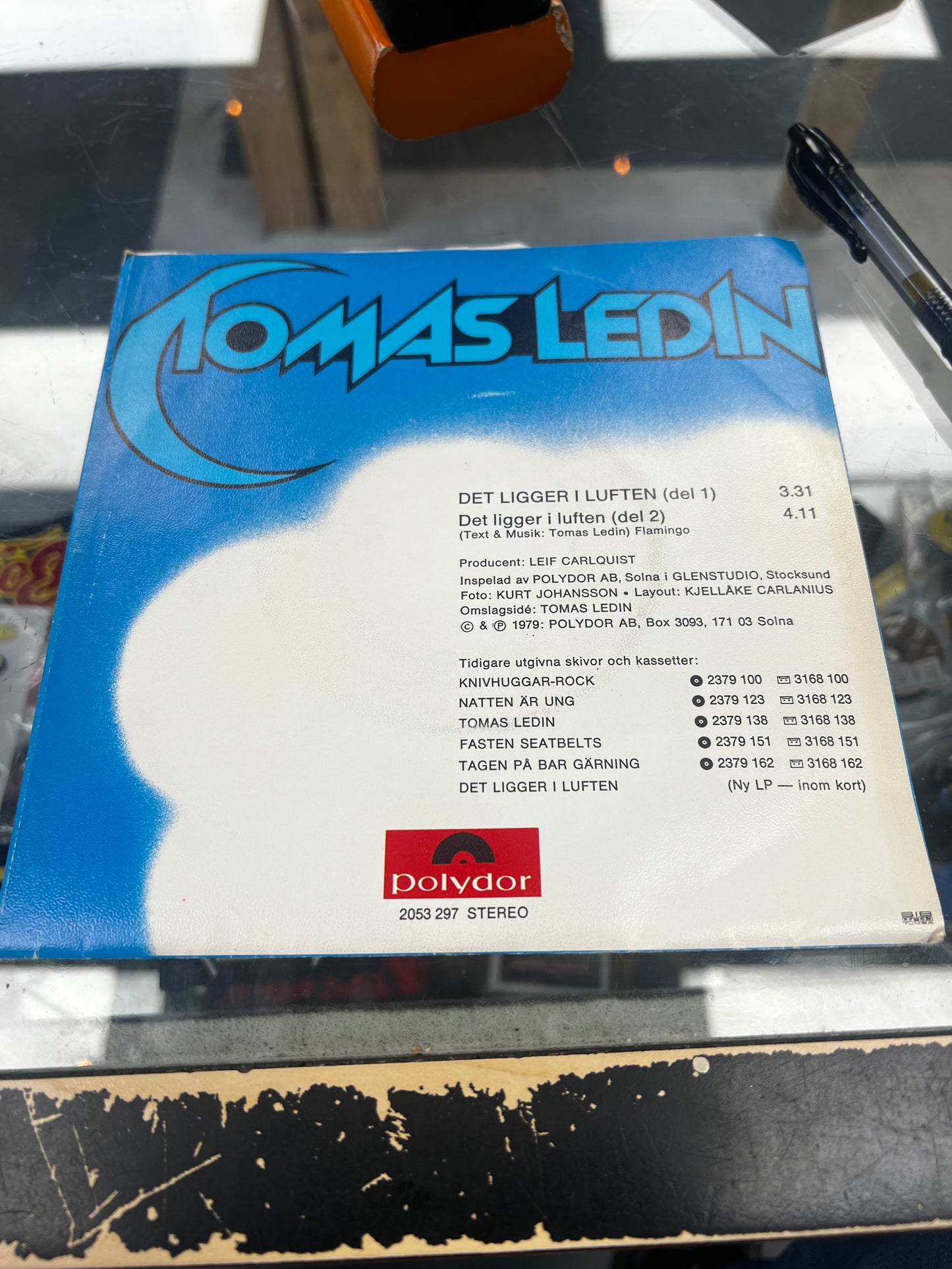 Tomas Ledin ‎– Det Ligger I Luften 7”