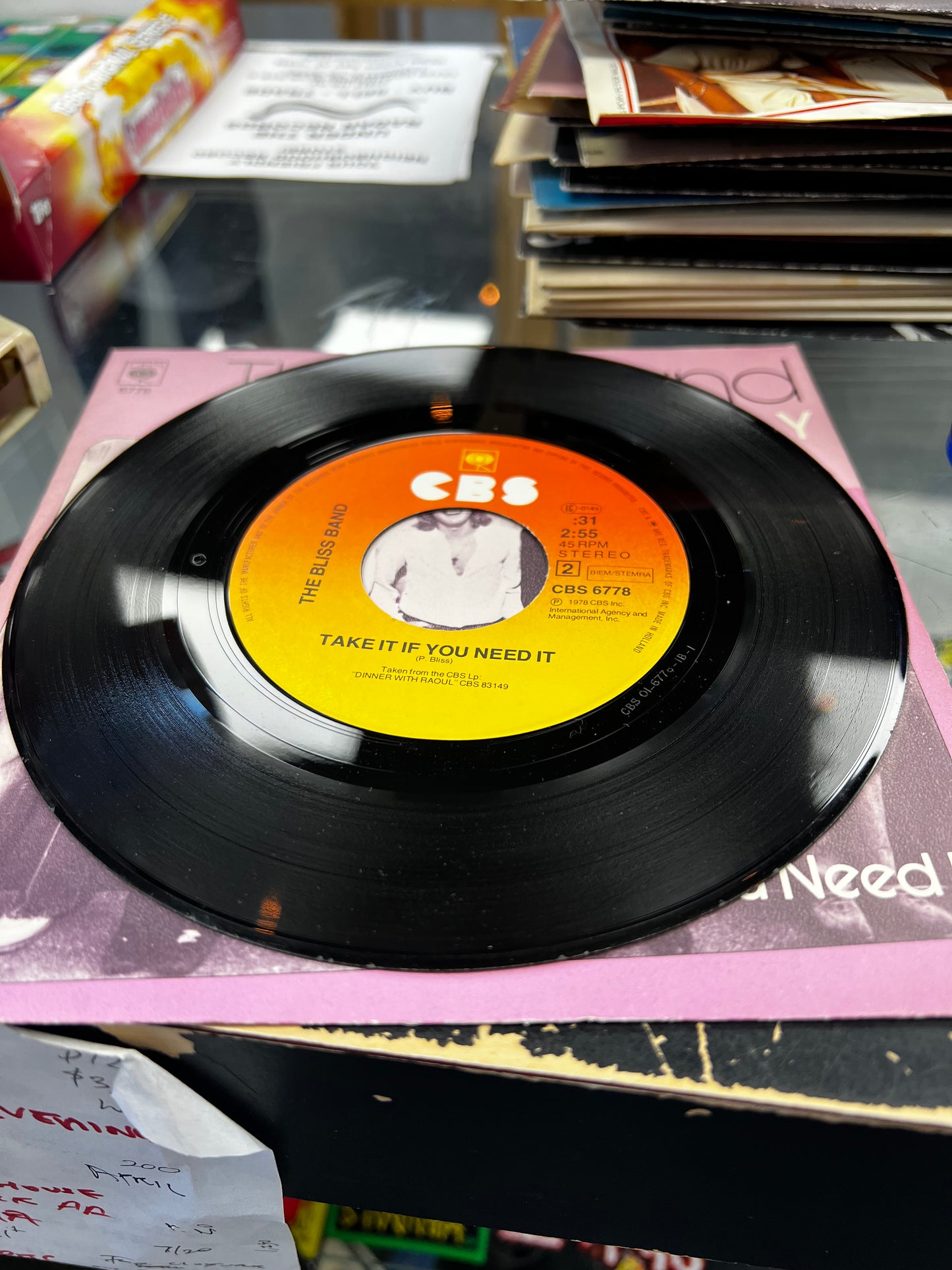 The Bliss Band ‎– Slipaway 7”